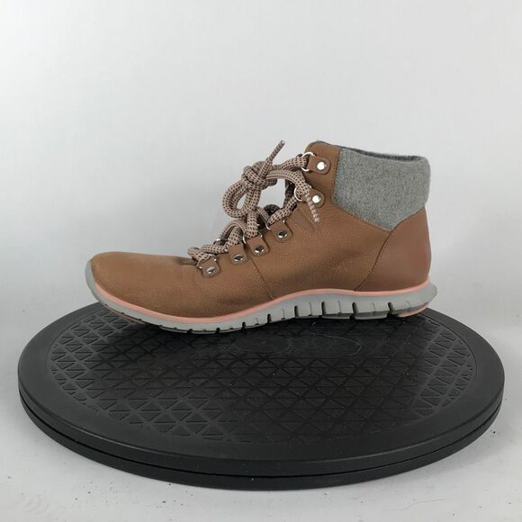 Cole Haan ZeroGrand Suede Hiker Boot Leather Pink Rose W14073 Women’s Size 7 - Picture 9 of 12